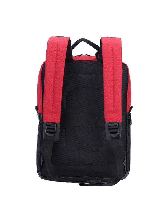 Lexon Men's Backpack, 14-inch Laptop Bag, Business Backpack, Travel Bag, Water-resistant Casual Schoolbag, Dark Red - Image 5