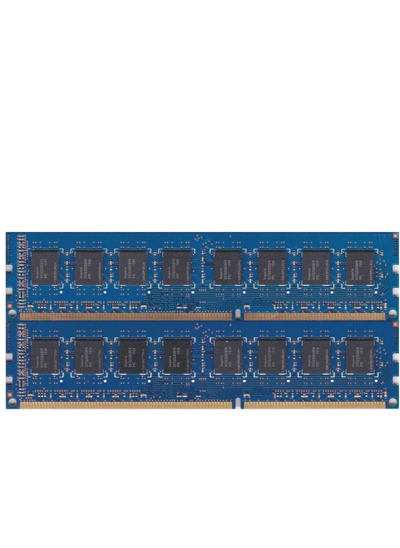 ماركة غير محددة مجموعة 8GB، 2 × 4GB 240-pin DIMM، DDR3 PC3-10600U، تصنيف مزدوج، وحدة ذاكرة RAM غير ECC  HMT351U6CFR8C-H9 , AH5523  - Image 2