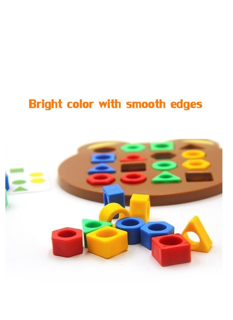 null - Shape Matching Game Color Shape Quick Matching Board Kids Learning Games Toys Sensory Educational Toy Parent-Child Interactive Battle Board Game - Image 1