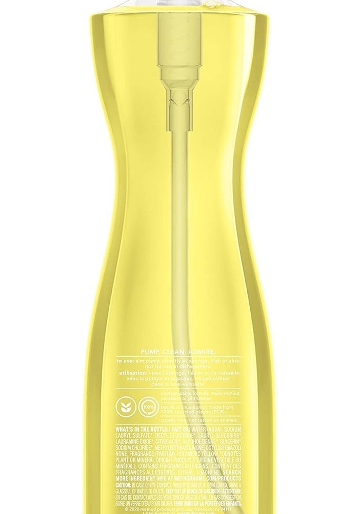 Method Dish Soap Lemon Mint Citron + Menthe 18 Fl. Oz. - Biodegradable Grease-Fighting Liquid - Image 4