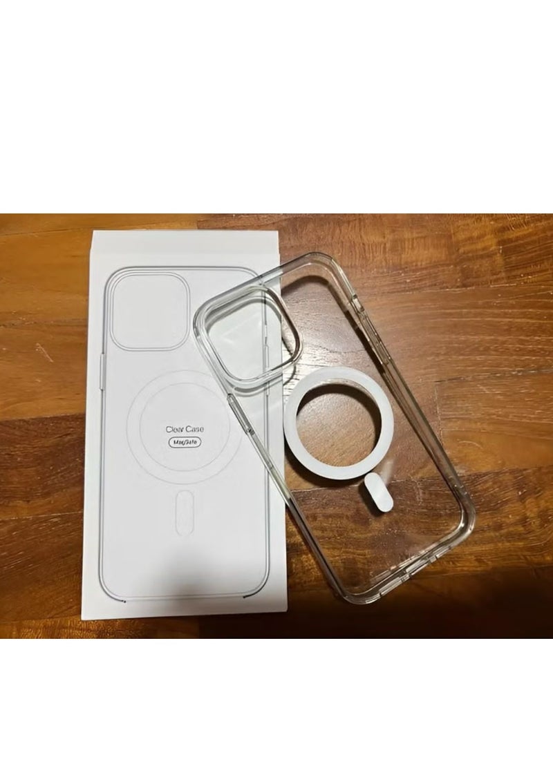 Magnetic - Magnetic mobile phone case (iPhone 14), compatible with MagSafe, thin transparent mobile phone cover, shockproof, made of thermoplastic polyurethane - Image 1