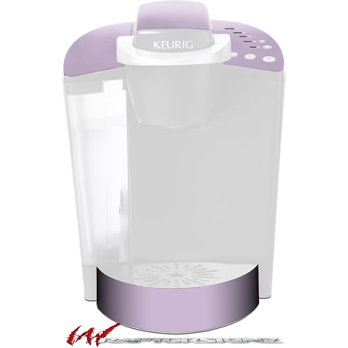 Decal Style Vinyl Skin compatible with Keurig K40 Elite Coffee Makers Solids Collection Lavender (COFFEE MAKER NOT INCLUDED)