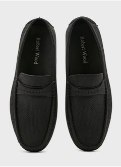Robert Wood Perforation Design Saddle Moccasins  - Image 4