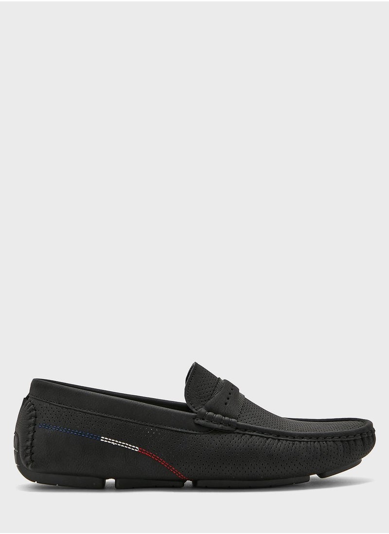 Robert Wood - Perforation Design Saddle Moccasins - Image 1