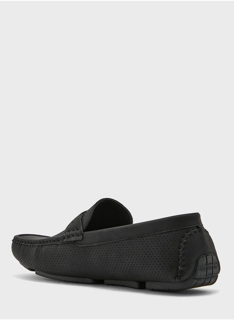 Robert Wood - Perforation Design Saddle Moccasins - Image 1