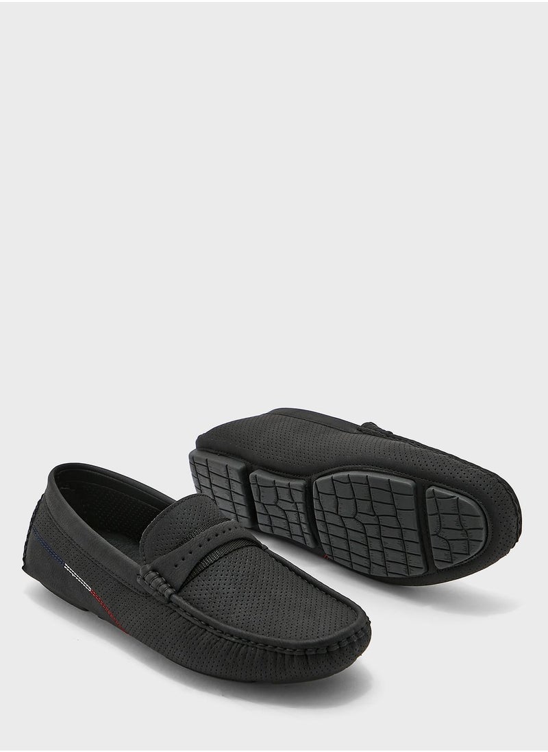 Robert Wood - Perforation Design Saddle Moccasins - Image 1