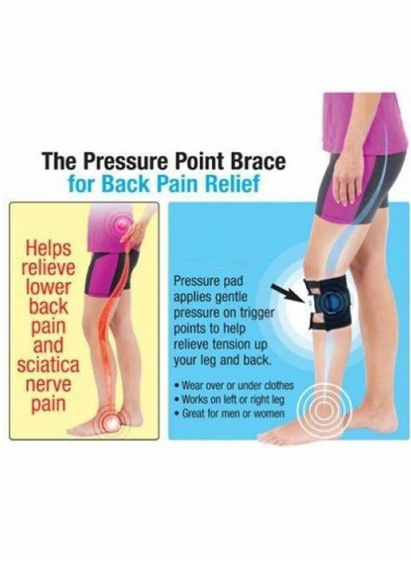 Excefore - Sciatica Leg Brace, Pressure Point Brace Relieve Acupressure Leg Sciatica, Sciatic Nerve Brace Sciatica Acupressure Leg & Back Pain Relief, Sciatica Pain Relief Brace (2pcs) - Image 1