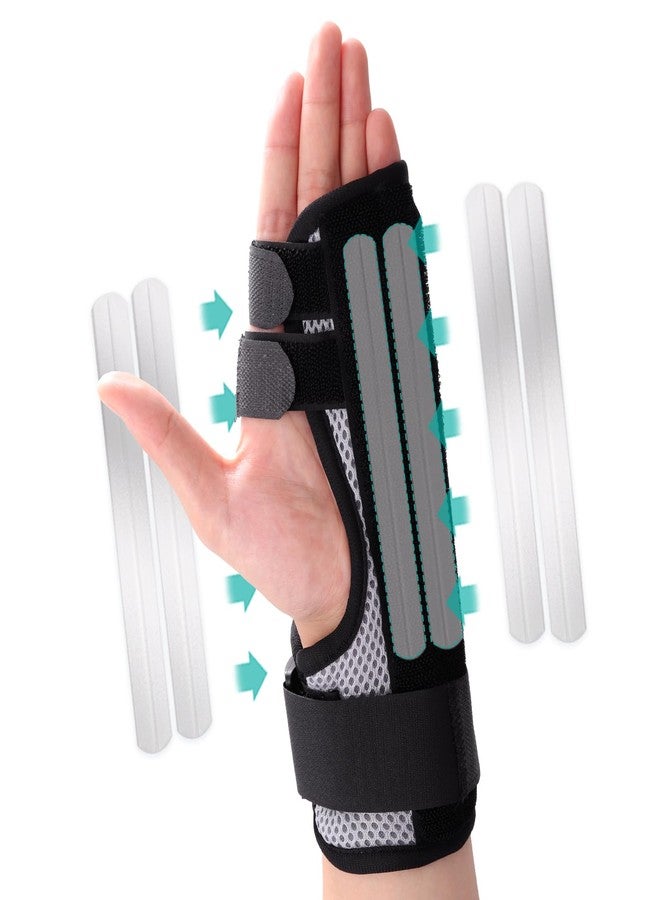 lefeke Trigger Finger Splint, Multi Finger Brace for Middle, Index, Pinky, or Ring Fingers, Hand Brace with Finger Support, Straightening Immobilizer for Broken Fingers, Arthritis, Contractures - Image 1