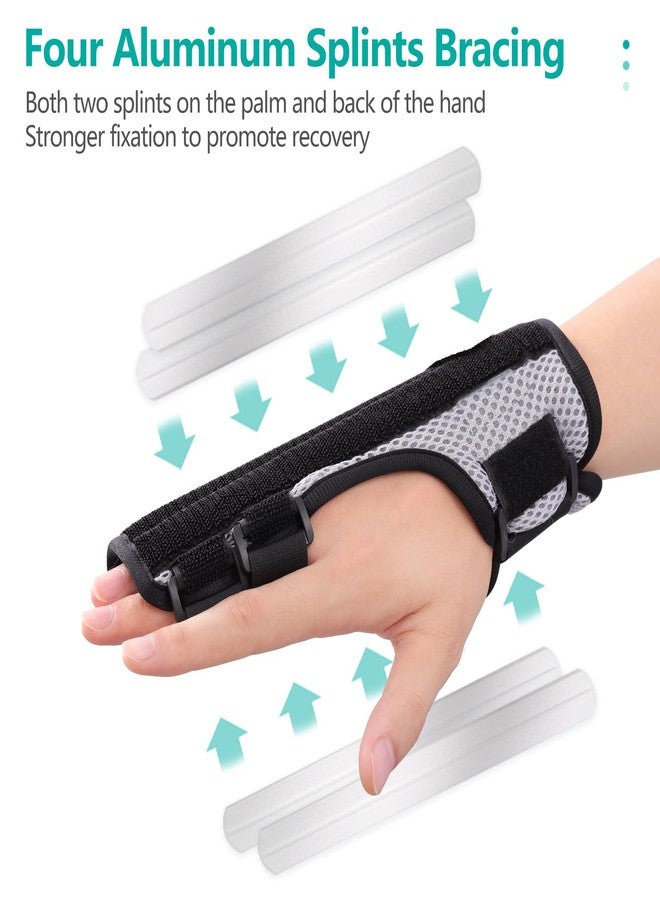 lefeke Trigger Finger Splint, Multi Finger Brace for Middle, Index, Pinky, or Ring Fingers, Hand Brace with Finger Support, Straightening Immobilizer for Broken Fingers, Arthritis, Contractures - Image 2