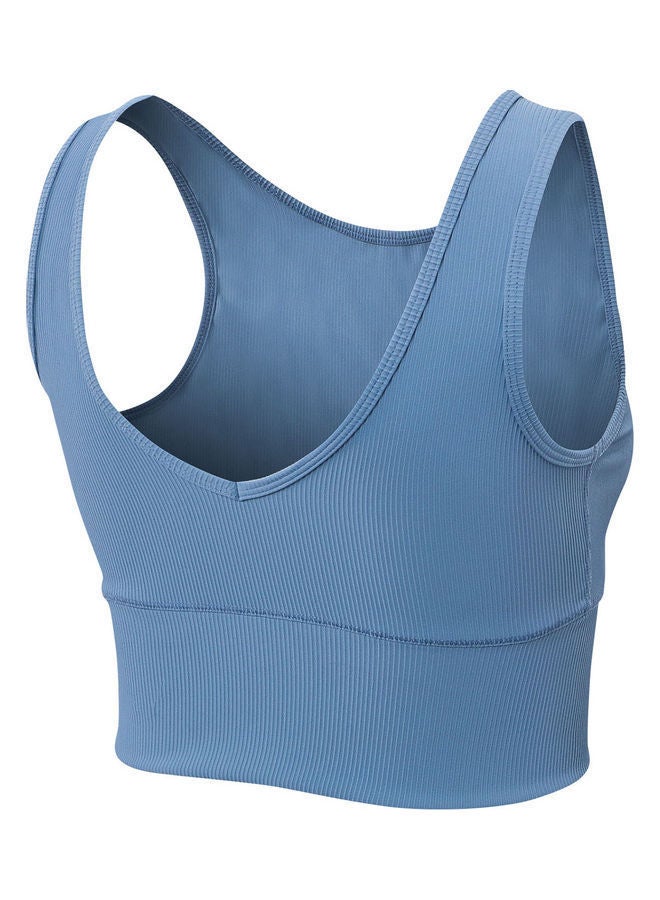 NIBEMINENT Women Yoga Tank-Top Quick-dry Blue 4  - Image 1