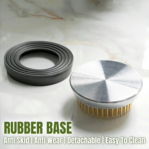 Eggone 3 Pcs Flower Frogs for Flower Arrangements Supplies, Japanese Flower Arranging Ikebana Kenzan, Pin Frogs for Flowers Holder with Rubber Base Flower Fixed Tools(Gold, 1.3 Inch, 1.57 Inch, 1.97 Inch) - Image 4