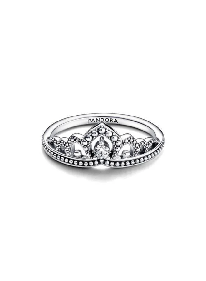 PANDORA Regal Beaded Tiara Ring