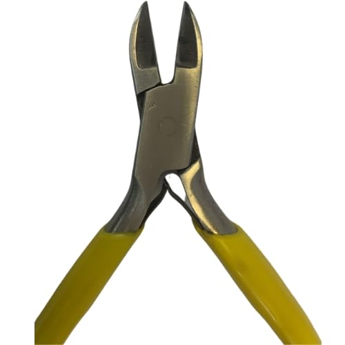 Ss Side Cutter Heavy YellowHalfOval Head with fine BevelFull Flush Cutter with Pointed Jaw pack of 1  - Image 3