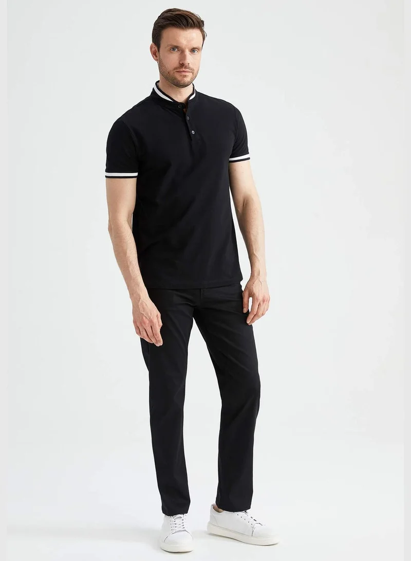DeFacto Modern Fit Short Sleeve Judge Collar Polo Shirt