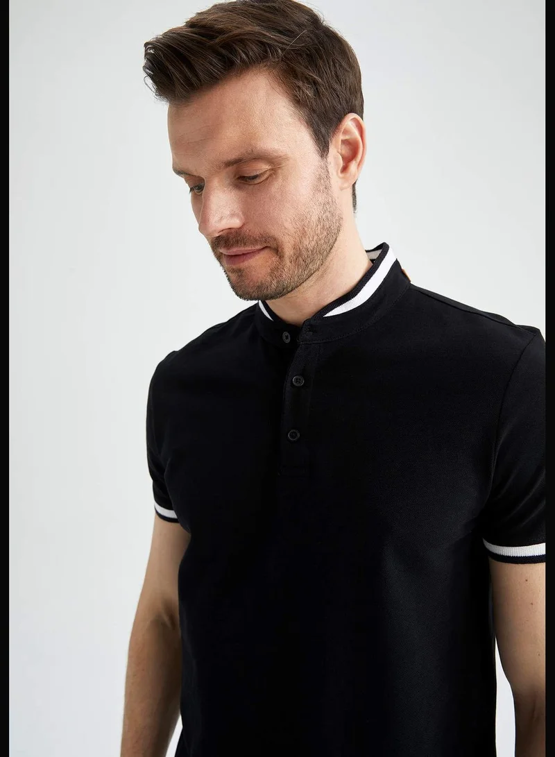 DeFacto Modern Fit Short Sleeve Judge Collar Polo Shirt