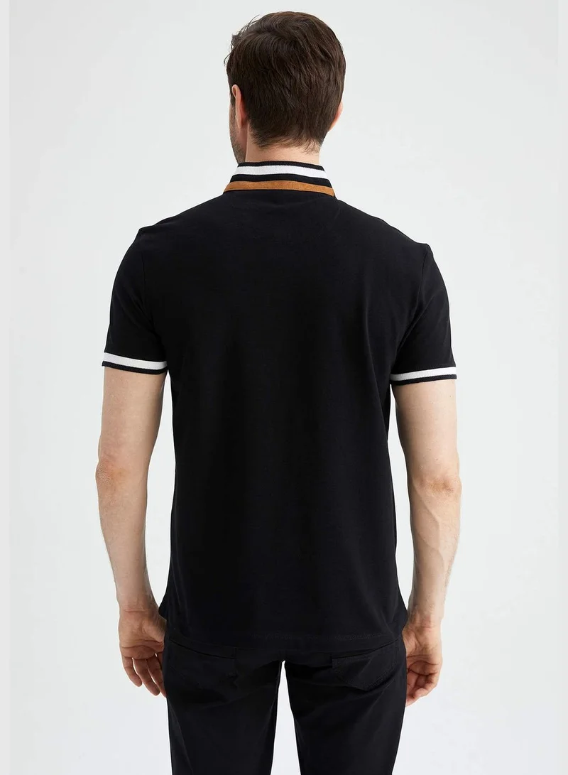 DeFacto Modern Fit Short Sleeve Judge Collar Polo Shirt