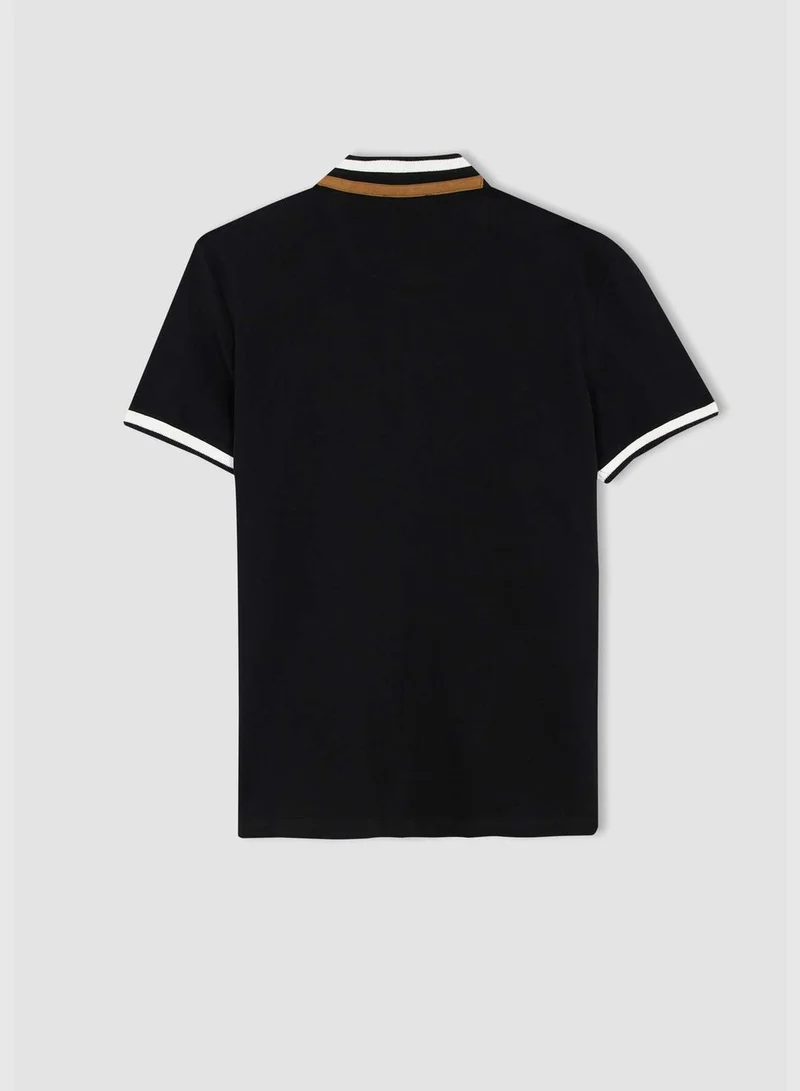 DeFacto Modern Fit Short Sleeve Judge Collar Polo Shirt