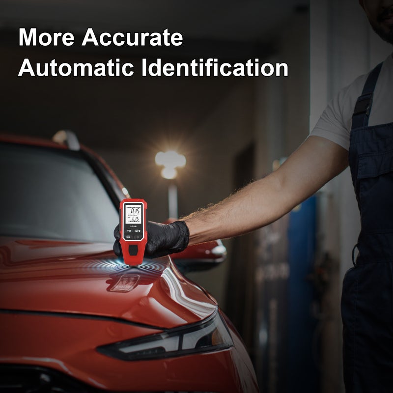 Car Paint Coating Thickness Gauge Meter, 0-2000µm, Fe & NFe Probe for Electroplate & Metal Coating Measurement - Image 3