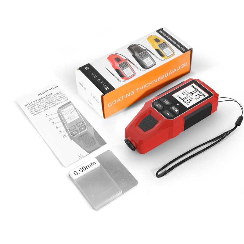 Car Paint Coating Thickness Gauge Meter, 0-2000µm, Fe & NFe Probe for Electroplate & Metal Coating Measurement - Image 5