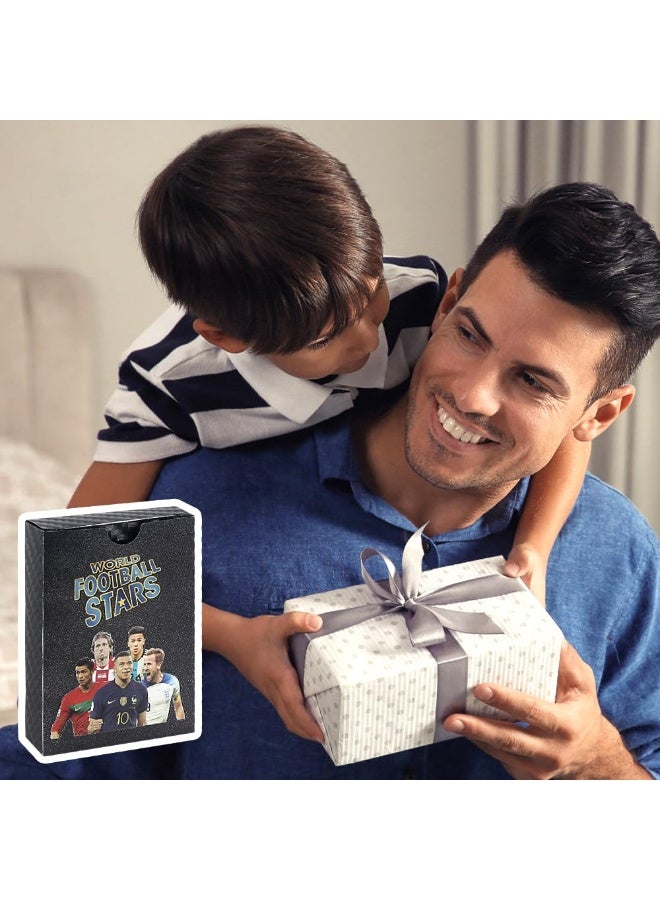 55 Pcs World Cup Football Star Card, Football Star Collection Card, Football Trading Card, Fan, Children, Youth, And Adult Football Trading Card (Black Card) - Image 5