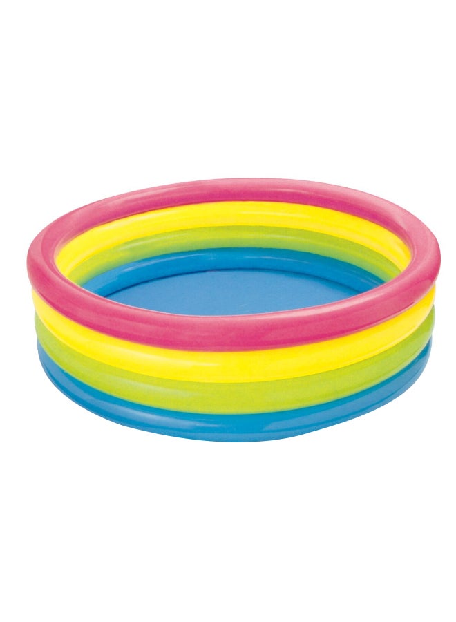 انتكس 56441 سن سيت جلو كيدي حوض سباحة للأطفال قابل للنفخ بي في سي متعدد الألوان 46 × 168 × 168 سم - Image 1
