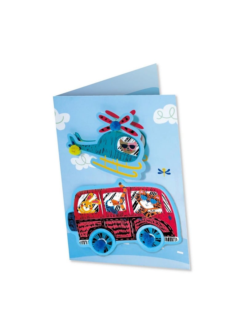 Avenir Scratch - Cars | Arts & Crafts, Greeting Cards Set | Make Beautiful Greetings Cards | Scratch Art 3+ - Image 3