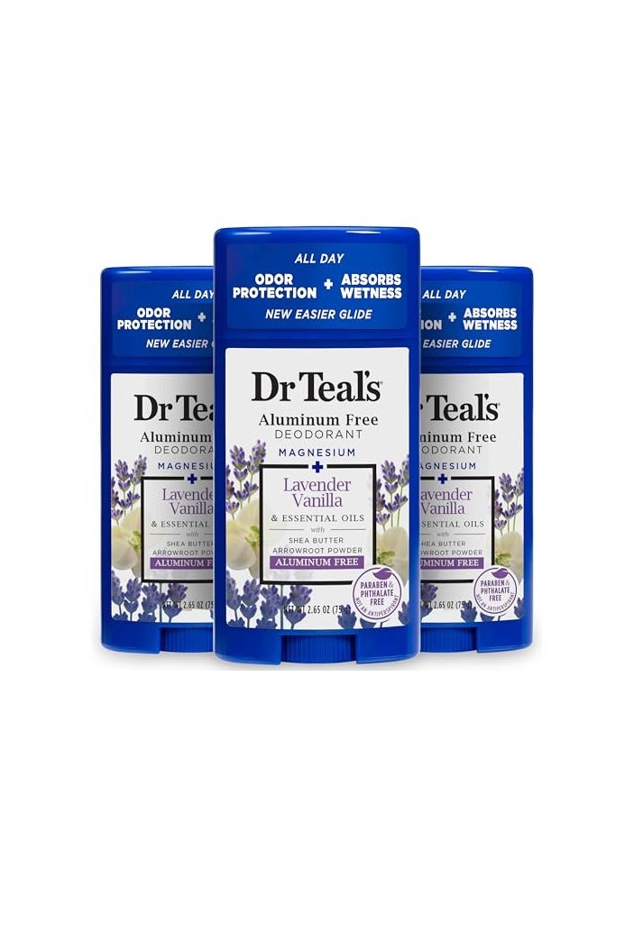 Dr Teal's Dr Teal's Deodorant Vanilla And Lavender Aluminum Free 75 g (Pack of 3) - Image 2