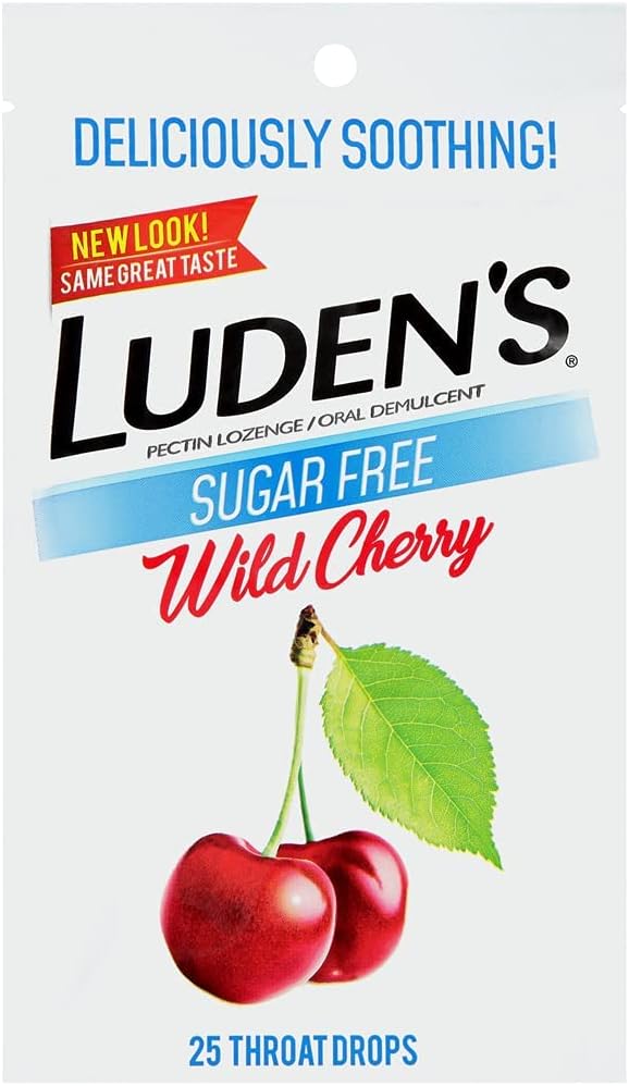 LUDEN'S Ludens Throat Drops Sugar Free Wild Cherry 25 Count Pack of 3 - Image 2