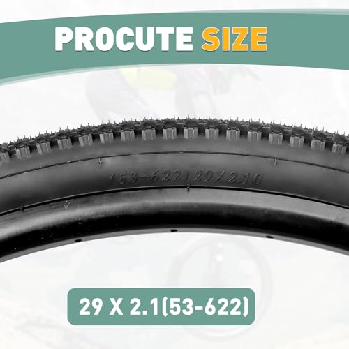 WEEROCK 2 Pack Bike Tires 29 Inch Tire Folding Bead Replacement Tyre (53-622) 29 x 2.1 MTB Mountain Bicycle Tire, Black - Image 2
