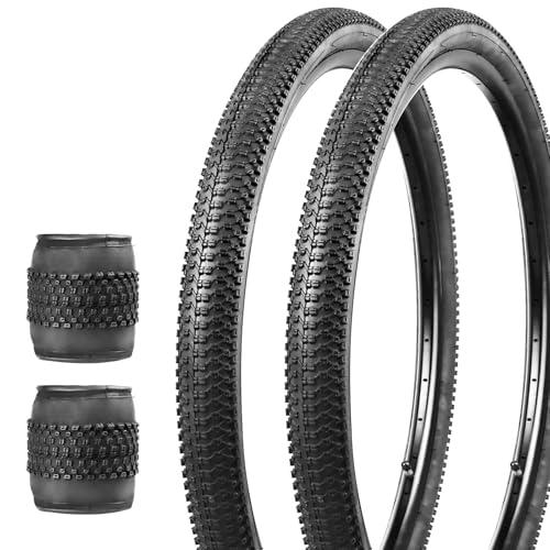 WEEROCK 2 Pack Bike Tires 29 Inch Tire Folding Bead Replacement Tyre (53-622) 29 x 2.1 MTB Mountain Bicycle Tire, Black - Image 1