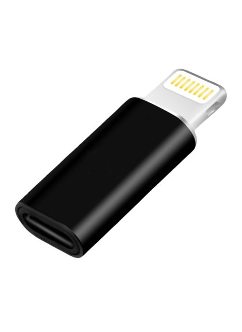 Suitable For Apple Mobile Phone Typec To Iphone Adapter Charging Data Cable Adapter 5v2a Converter 27w-Interface Form:Type C Female To Lightning Black 12w