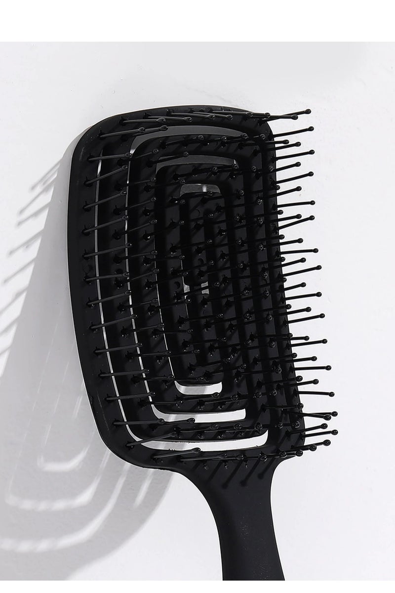 Curved & Vented Hair Brush for Women – Detangling Brush for Long, Thick, Curly & Tangled Hair – Flexible Vent Brush for Styling & Blow-Drying Multicolor - Image 1