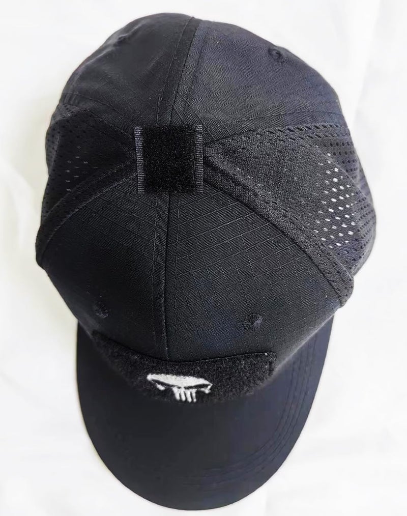 RUINUO Skull Mesh Baseball Cap Trucker Hat Tactical Operator Caps Outdoor Breath Sun Hats Black - Image 2