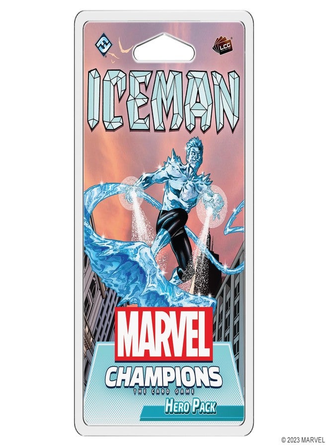 Asmodee Marvel Champions The Card Game Iceman Hero Pack - Superhero Strategy Game, Cooperative Game for Kids and Adults, Ages 14+, 1-4 Players, 45-90 Minute Playtime, Made by Fantasy Flight Games - Image 1