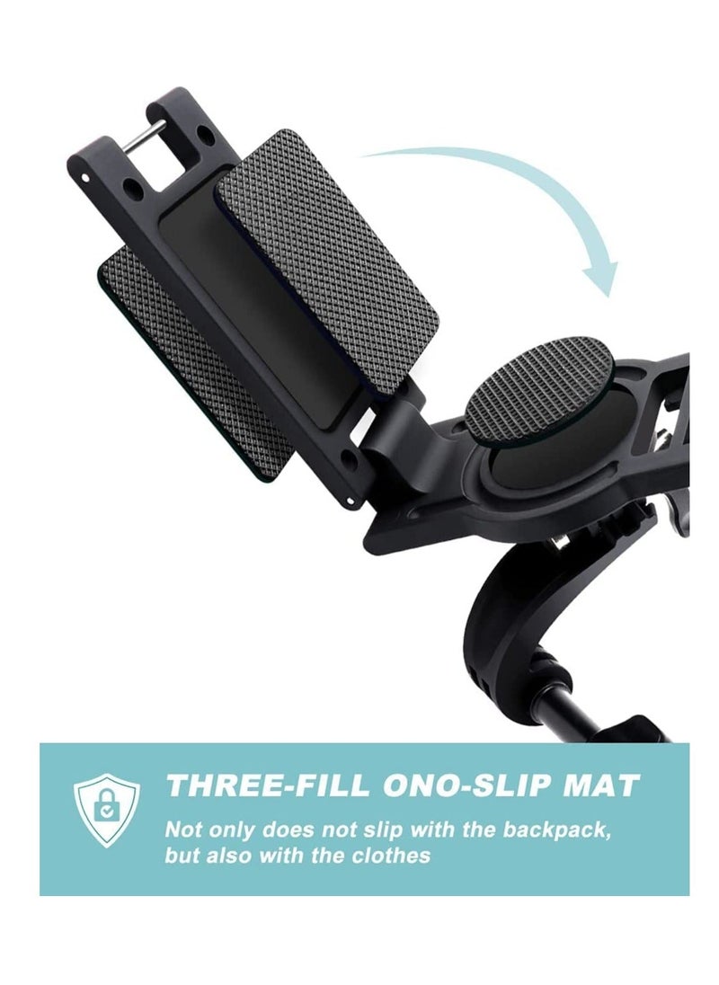 Y&D - Professional Mount for Backpack Strap Adjustable Camera Shoulder Compatible GoPro Hero 9 8 7 6 5 4 Black Session Insta 360 One R DJI Osmo Action and Most - Image 1