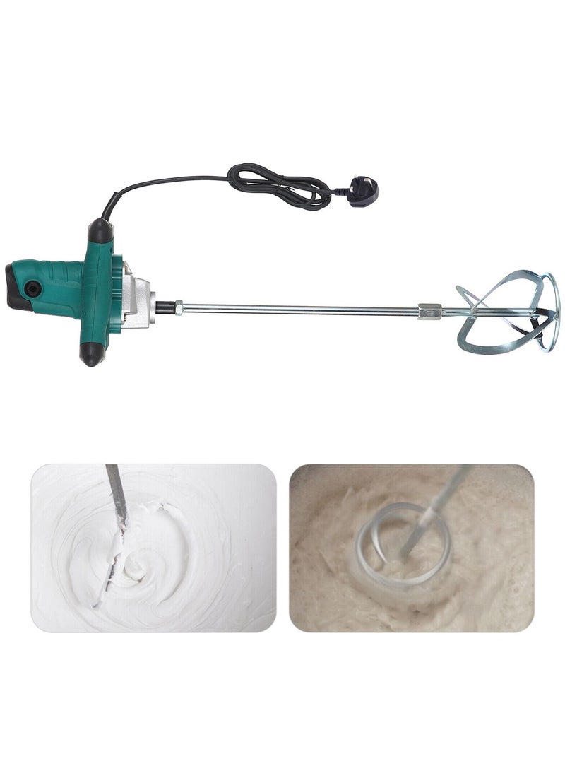 Roxon Electric Paint Mixer Machine Heavy Duty Handheld Mixer Drill  Cement, Putty & Paint Mixing Tool  Dual Handle Power Mixer with Steel Rod  High Performance Construction Mixer - Image 3