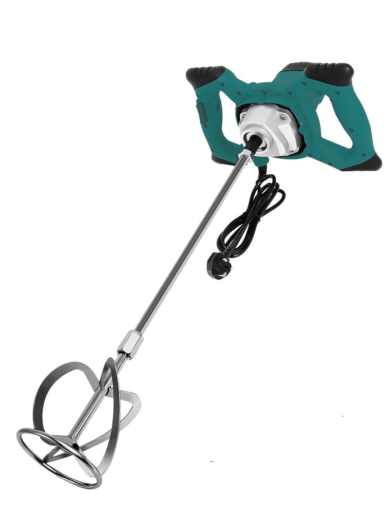 Roxon Electric Paint Mixer Machine Heavy Duty Handheld Mixer Drill  Cement, Putty & Paint Mixing Tool  Dual Handle Power Mixer with Steel Rod  High Performance Construction Mixer - Image 1