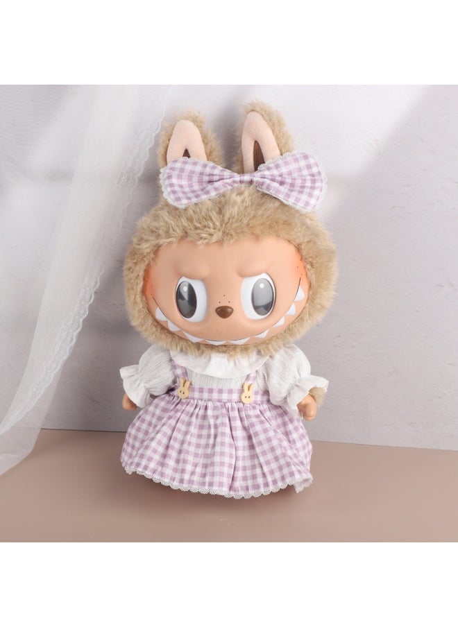 LABUBU 38cm Plush Doll Removable Clothing - Outfit Only, Doll Not Included 