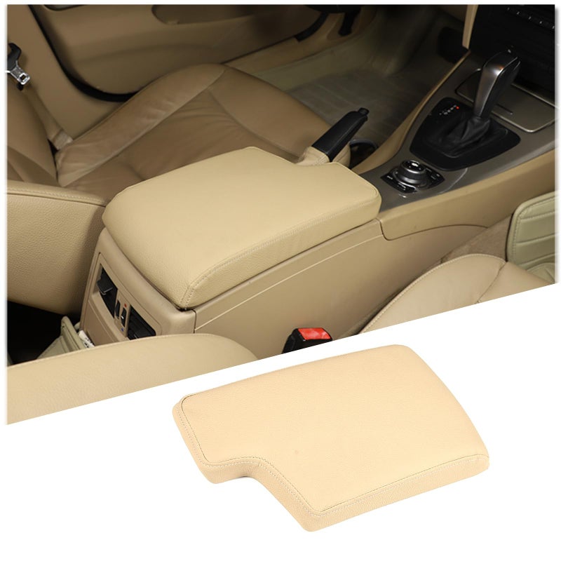 TINKI Car Armrest Box Cover for BMW 3 Series E90 E91 E92 E93 20062012 ABS Leather Center Console Cover for 318i 320i 323i 325i 328i 330i 335i Accessory Organizer Protector Beige - Image 2