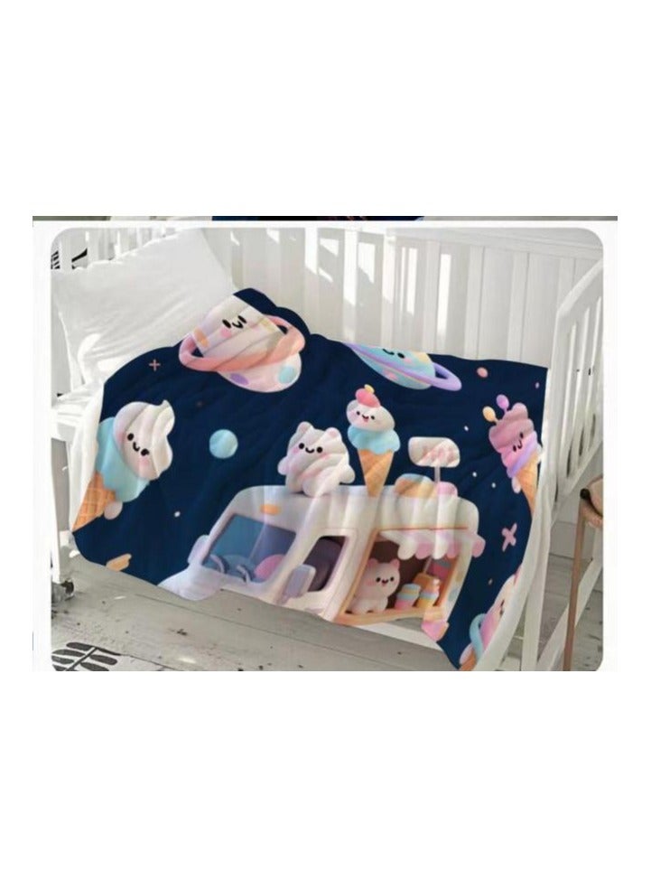 general Flannel thin blanket (warm and comfortable, suitable for sleep, gaming, dust removal and sandproof) 150cm*200cm - 1072 - Image 3