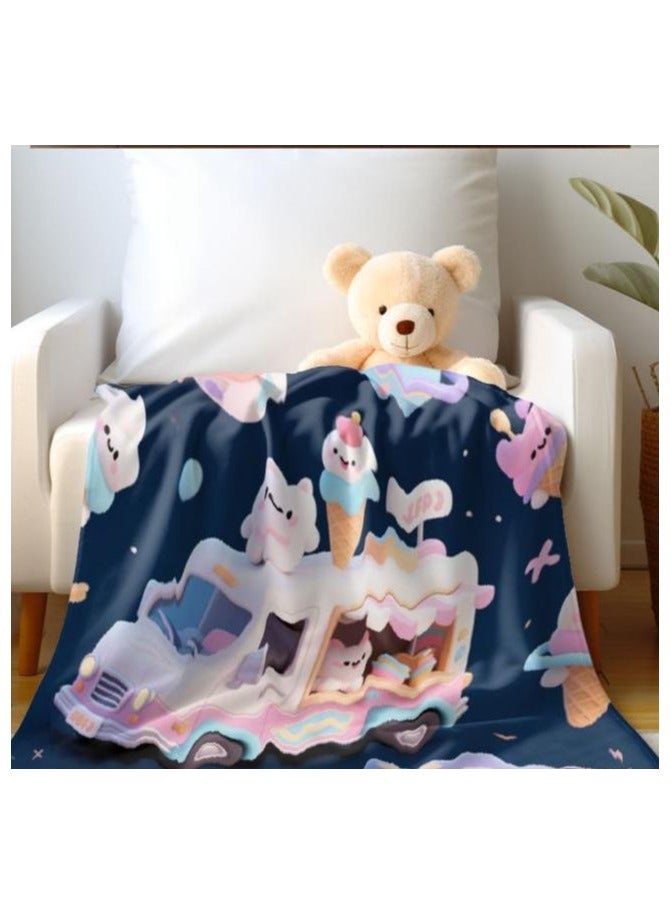 general Flannel thin blanket (warm and comfortable, suitable for sleep, gaming, dust removal and sandproof) 150cm*200cm - 1072 - Image 5