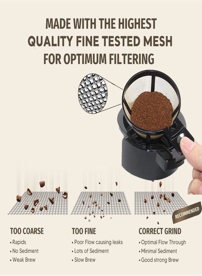 Sesama Reusable Coffee Basket Filter,12 Cup Replacement Filters Compatible with Hamiliton Beach 2-Way Brewer Coffee Maker Models 49980A, 49980Z, 47650, 49933,12 Cup Programmable Drip Accessories - Image 4