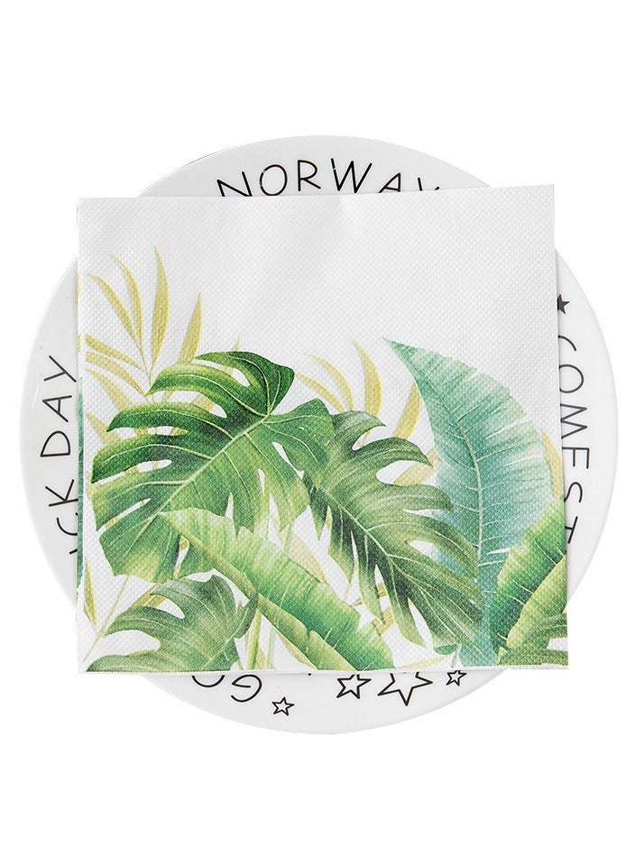 100pcs Color Napkins Decor Printing Napkin Printed Napkins Wedding Napkin Wedding Decoration Tea Party Decorations Disposable Tissue - Image 1