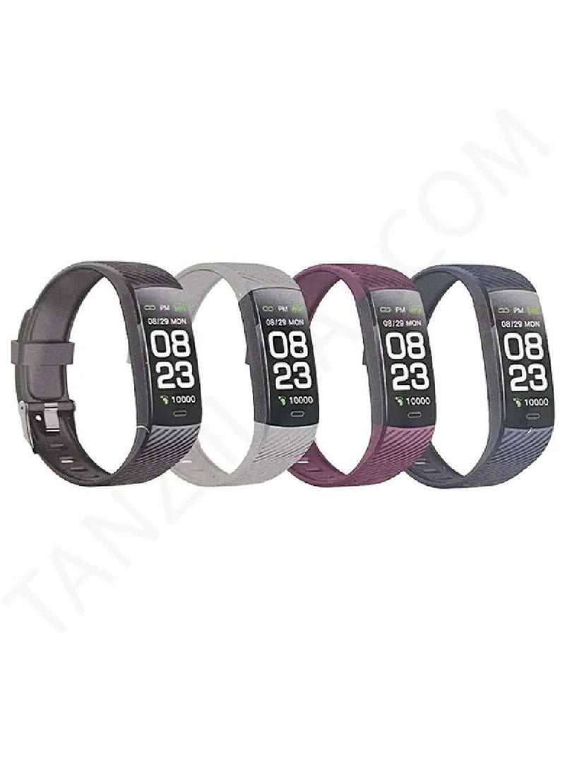 G-Tab - W611 Smartband For Customize Fitness/ Timer / Sleep Data/ Call Alert or SMS notification/Heart Rate Detecting Multiple Sports Mode Black - Image 1