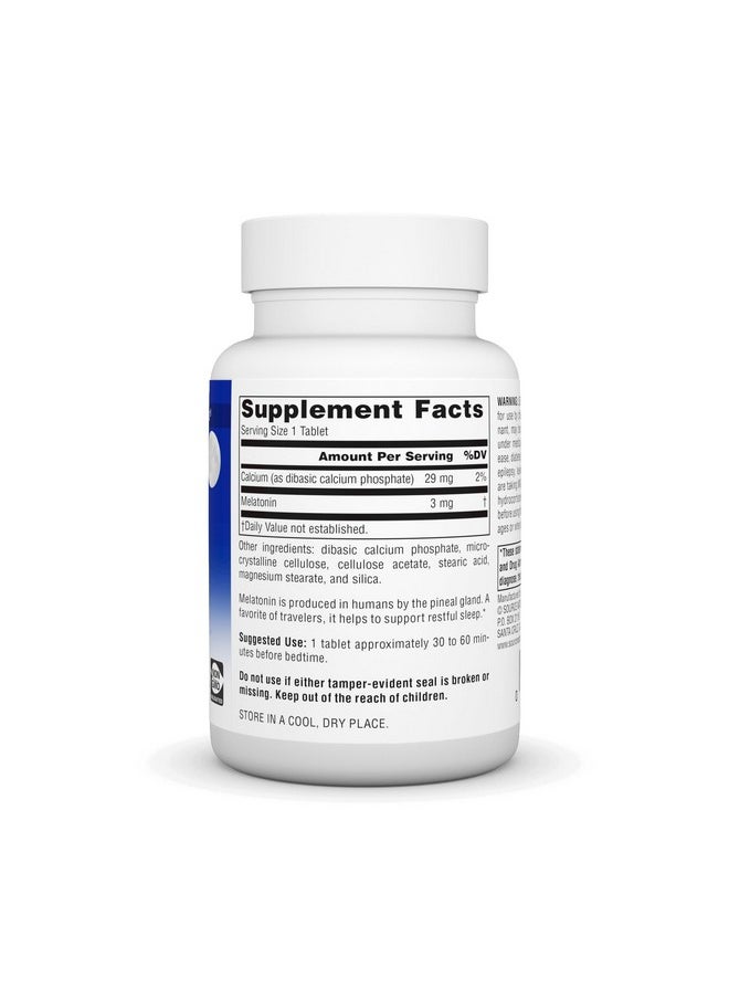 Source Naturals Source Naturals Time Released Melatonin 3 mg - 240 Time Release Tablets  - Image 2