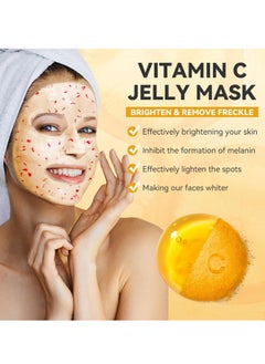 DR.MEINAIER Jar Face Mask Daily Salon Skincare Brightening & Nourishing Jelly Mask Professional Hydrojelly Masks 23oz (Vitamin-C remove freckle jelly mask)  - Image 2