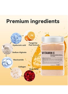 DR.MEINAIER Jar Face Mask Daily Salon Skincare Brightening & Nourishing Jelly Mask Professional Hydrojelly Masks 23oz (Vitamin-C remove freckle jelly mask)  - Image 4