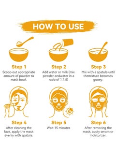 DR.MEINAIER Jar Face Mask Daily Salon Skincare Brightening & Nourishing Jelly Mask Professional Hydrojelly Masks 23oz (Vitamin-C remove freckle jelly mask)  - Image 5