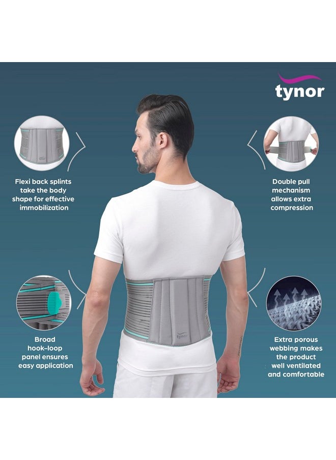 Tynor Lumbo Sacral Belt, Grey, Medium, 1 Unit  - Image 1