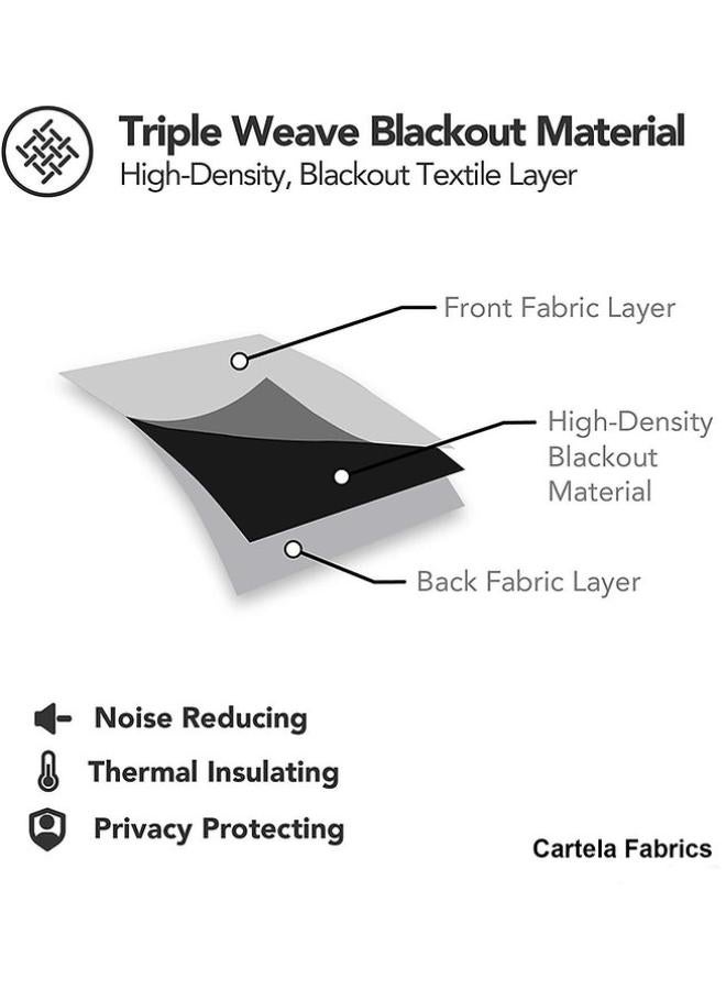 كارتيلا كيرتنز ستارة تعتيم معزولة حراريا من كارتيلا لغرفة المعيشة والنوم لوح واحد - Image 2